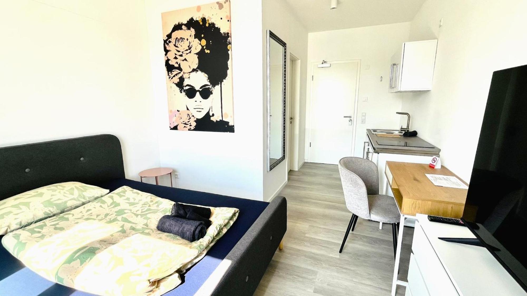 Livingboxx Karlsruhe - Messe I Neuwertige Apartments Mit Kueche ラインシュテッテン エクステリア 写真